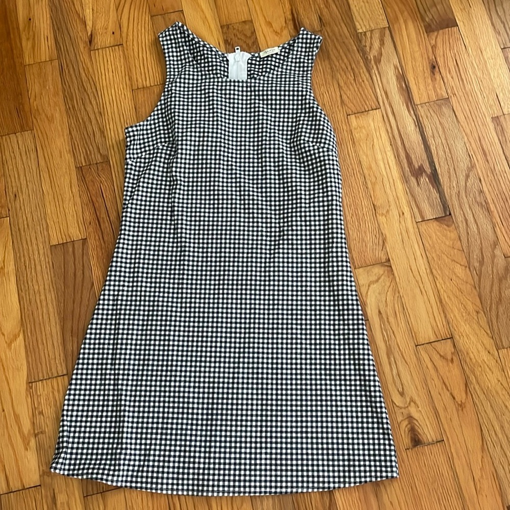 Brandy Melville checkered/plaid dress (Navy and white)